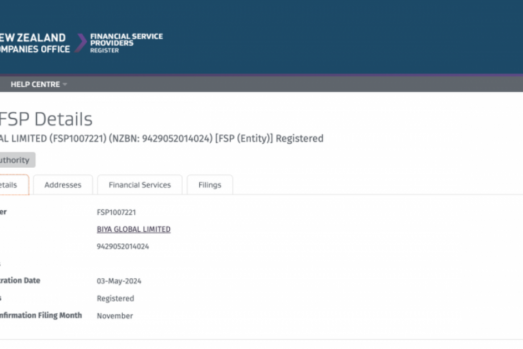 BiyaPay成功获得新西兰FSP证券牌照，为用户提供更加安全和透明的金融服务